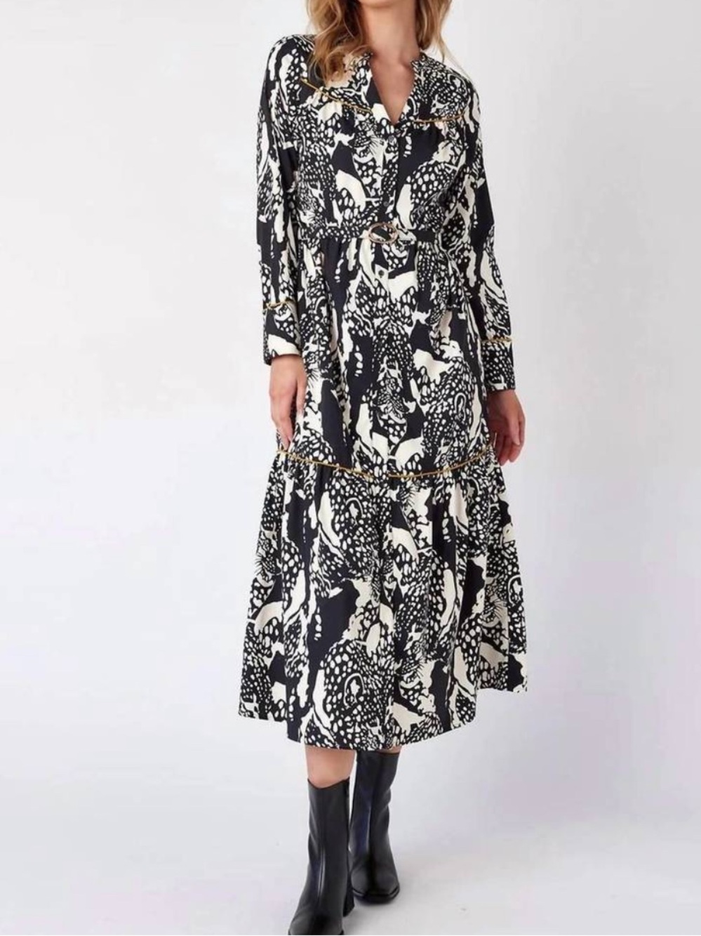 CROSBY BY MOLLIE BURCH delphie dress in black/white pockets